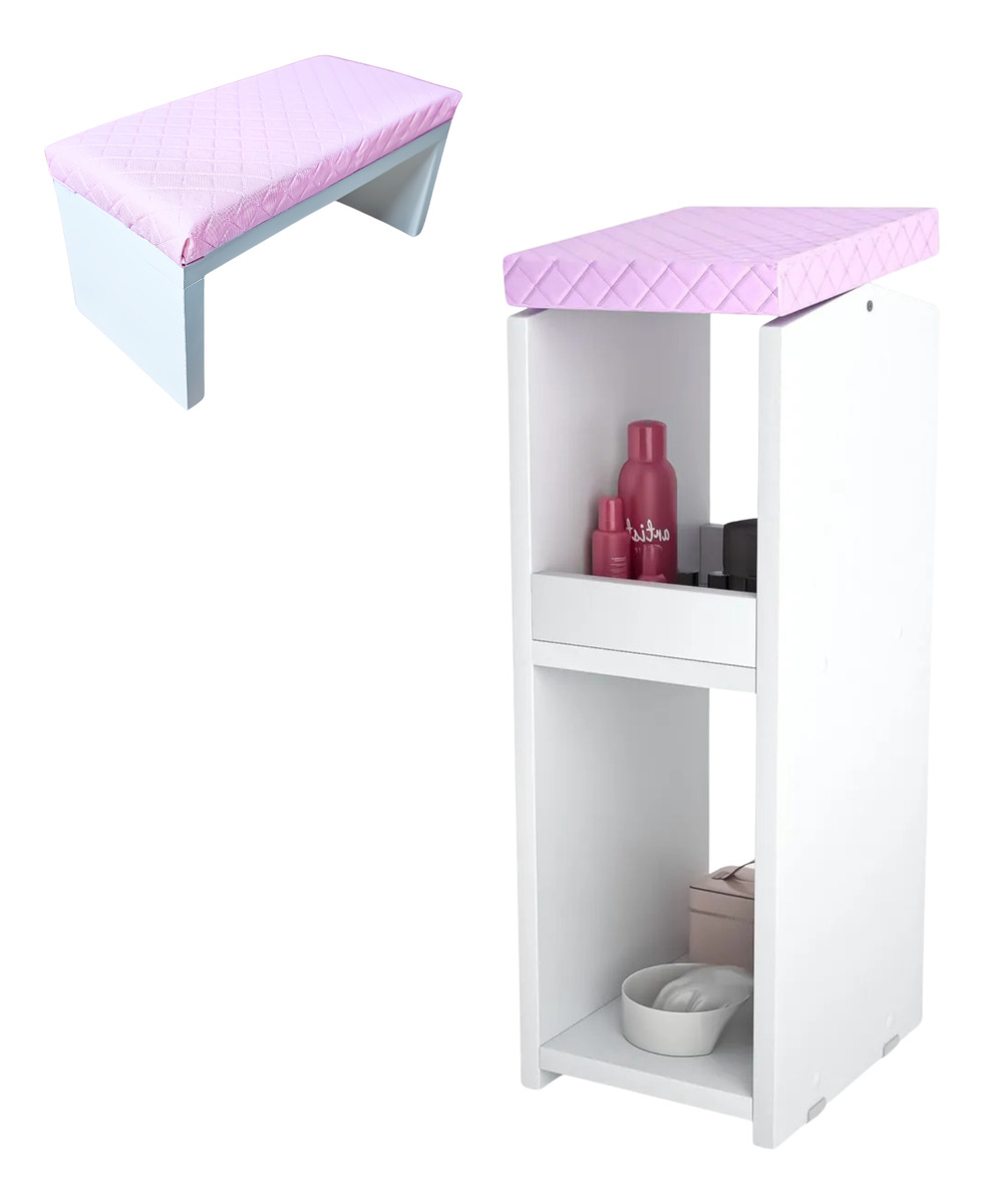 Organizador Apoio De Pé / Perna + Apoio De Mão Para Manicure - Imagem 16