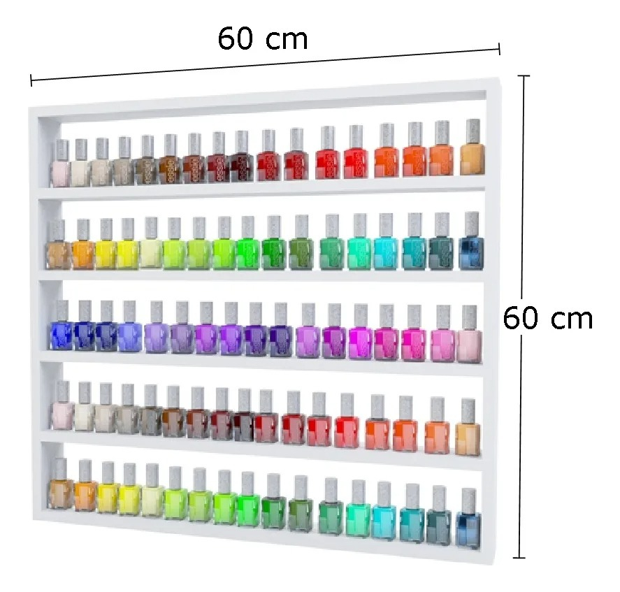 Expositor De Esmaltes De Parede Organize Com Estilo - Imagem 4