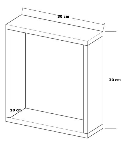 Kit 03 Nichos 30x30 Branco Sala Banheiro Decoração MDF - Imagem 4